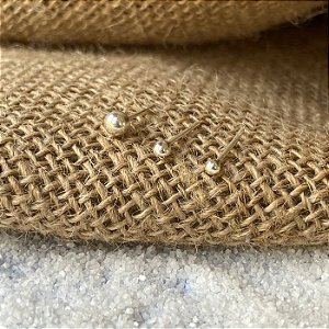 Trio de Brincos Esferas 4, 3 e 2mm