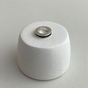 Berloque Prata Separador Preto Neon