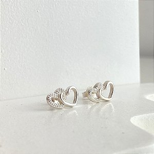 Brinco Dois Corações