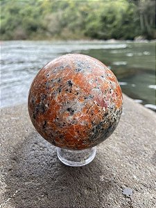 Esfera de Calcita Laranja | Cristal de Vitalidade e Entusiasmo