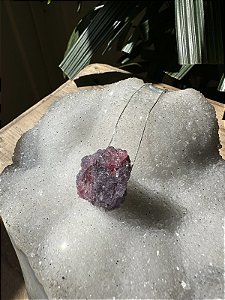 Colar Lepidolita + Turmalina Rosa - Formação especial | Cristal de Amor e Espiritualidade