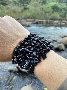 Pulseira Turmalina Negra | Cristal de Limpeza, Proteção e Cura de Vícios