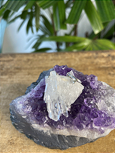 Pingente Ponta de Cristal   | Cristal de Iluminação e Expansão - Prata 925