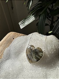 Colar Labradorita | Cristal de Conexão Espiritual Profunda - Prata 925