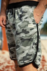 Bermuda Moletom Tiki - Camuflado