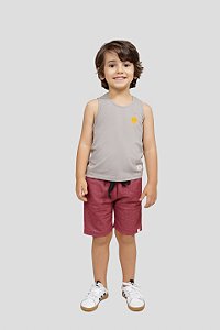 Regata Kids Solzinho Mauruuru - Cinza Pedra