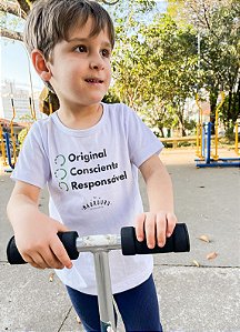 Camiseta Pai e Filho Mauruuru Kids - Branca