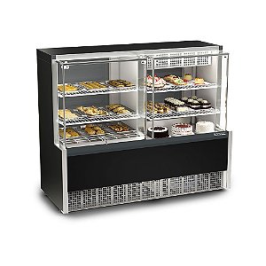 Vitrine Quente / Refrigerada 1.40m Linha Aurora GELOPAR GQEA-140R