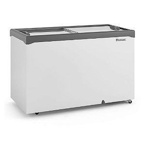 Freezer Conservador / Refrigerador Horizontal Vidro Reto Deslizante 413L GELOPAR GHDE-410 H CZ