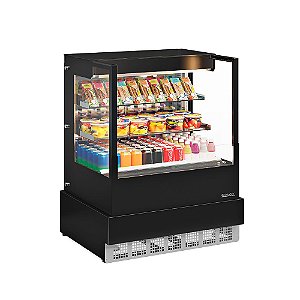 Vitrine Refrigerada Aberta Dupla Função Conveniência Gourmet 1,00m GELOPAR GGEA-100 PR