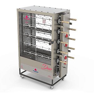 Forno Assador Rotativo Tubular 10 Espetos PROGÁS PR-6100 DUO