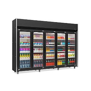 Refrigerador Vertical Auto Serviço 5 Portas GELOPAR GEAS-5P