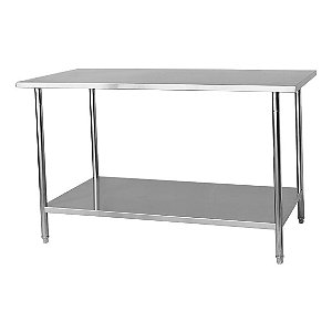 Mesa Total Inox Com Paneleiro 1.20x70 DC MESA-120X70