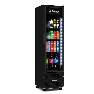 Refrigerador Expositor Vertical de Bebidas Visa Cooler 229L IMBERA VR08 FULLBLACK