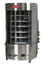 Forno Assador Rotativo Para 100kg de Carne com Queimador central GPANIZ ARV100 CQC