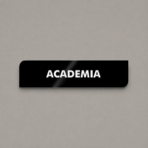 Placa Identificação - Academia - Acrilico