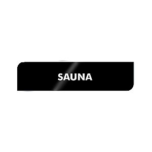 Placa Identificação - Sauna - Acrilico