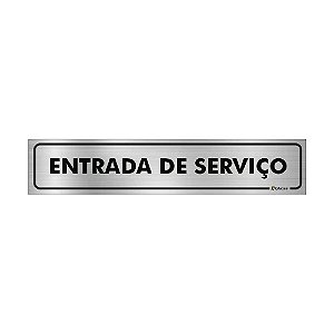 Placa Identificação - Elevador  Serviço - Aluminio