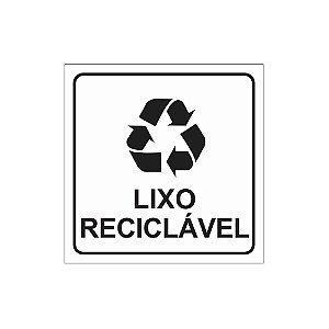 Placa ou Adesivo - Lixo Reciclável