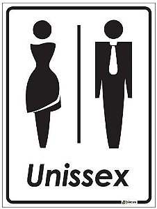 Placa de Banheiro - Unissex