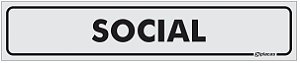 Placa Identificação Social em PS 1mm