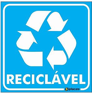 Placa de Sinalização - Reciclável