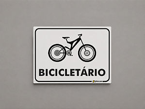 Placa Bicicletário