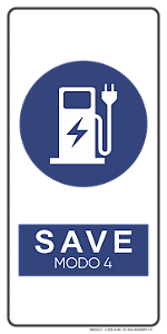 Placa Sinalização Fotoluminescente - Estação de Recarga Veículos Elétricos - IT -41/2025
