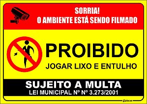 Placa Proibido Jogar Bola Neste Local | RIOPLACAS