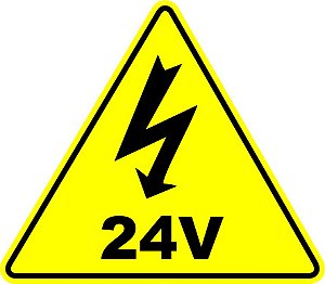 Etiqueta - Adesivo Identificação Painel Elétrico 24V