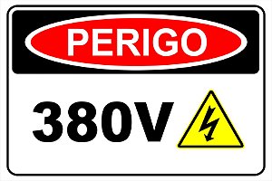 Etiqueta - Perigo 380V