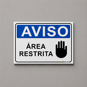Aviso - Área Restrita