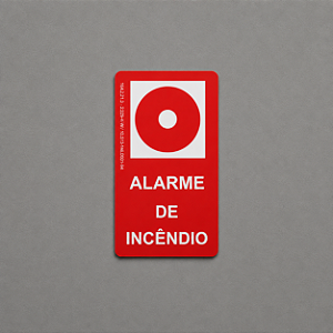 Placa Fotoluminescente - Alarme de Incêndio