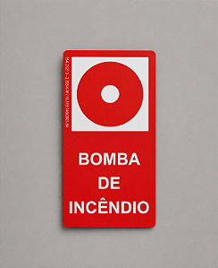 Placa Fotoluminescente - Bomba de Incêndio