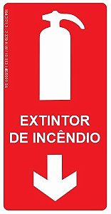 Placa Fotoluminescente - Extintor de Incêndio