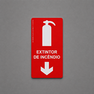 Placa Fotoluminescente - Extintor de Incêndio