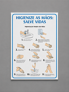 Aviso - Higienize as Mãos
