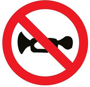 Placa Refletiva - Proibido Buzinar