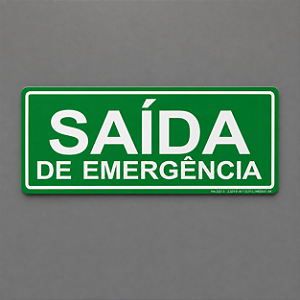 Placa - Saída de Emergência