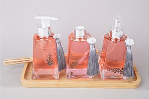 Conjunto para Banheiro - Sabonete Líquido, Home Spray e Difusor de Aroma | White Flower - 260 ml