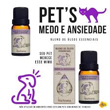 Blend de Óleos Essenciais Pets | Medo e Ansiedade - 10 ml