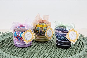 Kit Vela Latinha 60 gr e Manteiga para Mãos Latinha 20 gr.