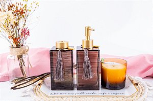 Kit Difusor de Aroma, Sabonete Líquido, Bandeja e Vela Aromática | Vanilla