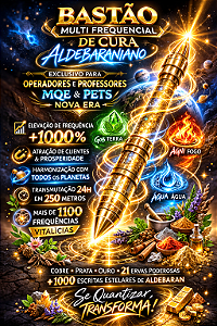 BASTÃO MULTI FREQUÊNCIAL 1000 / DE CURA ALDEBARANIANO