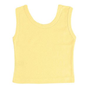 Camiseta Regata Bebê Amarela