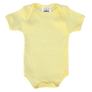 Body Bebê Suedine Amarelo