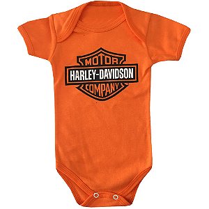 Body Bebê Harley Davidson
