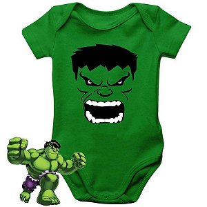 Body Bebê Hulk Rostinho