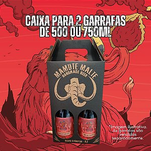 Caixa para 2 garrafas de 500 ou 750ml