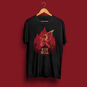 Camisa Red Hell Baby Look